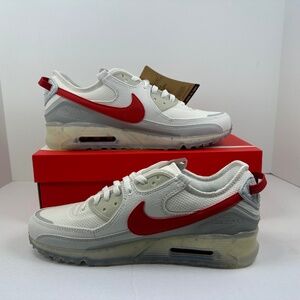 Nike AIR MAX TERRASCAPE 90 Men's Shoes Summit White Red Clay NEW DQ3987-100 NEW
